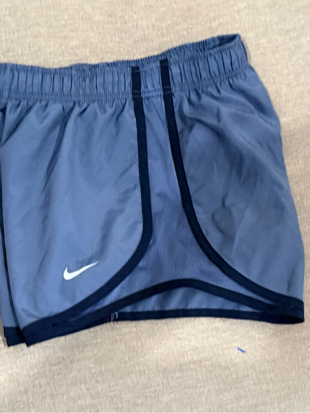 Nike women’s Navy and Dark Navy Athletic Shorts